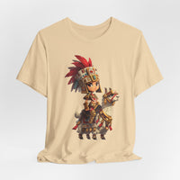 Chibi Inca Empress on Llama Unisex T-Shirt