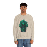 Quetzalcoatl Feathered Serpent God Dark Portrait Unisex Sweatshirt