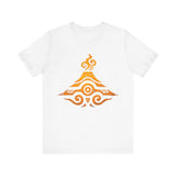 Tribal Volcano Spiral Smoke Glyph Style Unisex T-Shirt