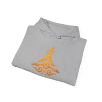 Tribal Volcano Spiral Smoke Glyph Style Unisex Hoodie