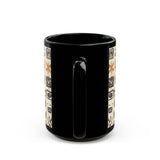 Mayan Petroglyph Stamped Texture Black Mug
