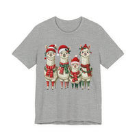 Inca Christmas Llama Family from the Andes Unisex T-Shirt