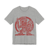 Pre-Hispanic Warrior Symbol Red Glyph Unisex T-Shirt