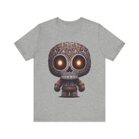 Tribal Glow Chibi Aztec Skull Unisex T-Shirt