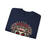 Pixel Art Aztec Skull Totem Unisex Sweatshirt