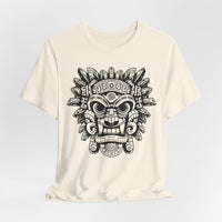 Aztec-Inspired Tlaloc God Tribe Graphic Unisex T-Shirt