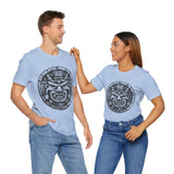 Mayan Jaguar Deity Woodcut Style Unisex T-Shirt