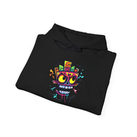Cyber Aztec Skull Cartoon Style Unisex Hoodie