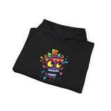 Cyber Aztec Skull Cartoon Style Unisex Hoodie