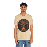 Sacred Fire Tribal Ceremony Glyph Style Unisex T-Shirt