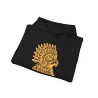 Aztec Eagle Pyramid Emblem Unisex Hoodie