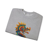 Aztec Serpent God Quetzalcoatl Modern Tribal Style Unisex Sweatshirt