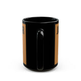 Aztec Jaguar Warrior Emblem Black Mug