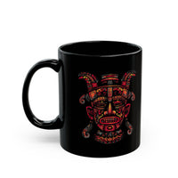 Aztec Fire Warrior Mask Black Mug