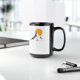 Sacred Inca Mountain Minimalist Black Mug
