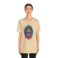 Aztec Indian Death Skull Tattoo Style Unisex T-Shirt