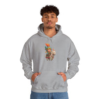 Chibi Inca Warrior Riding Llama Cartoon Unisex Hoodie