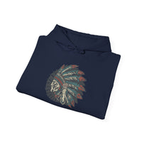 Vintage Native American Headdress Graphic Unisex Hoodie