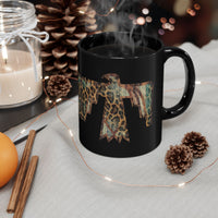Savage Thunderbird Totem Illustration Black Mug
