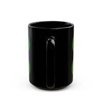 Jade Snake Spiral Black Mug