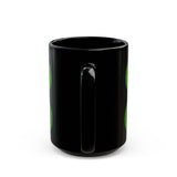 Jade Snake Spiral Black Mug