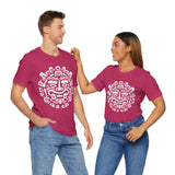 Andean Dual God Symmetry Tribal Glyph Style Unisex T-Shirt