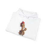 Chibi Inca Empress on Llama Unisex Hoodie