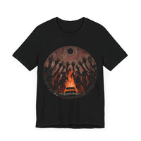 Sacred Fire Tribal Ceremony Glyph Style Unisex T-Shirt