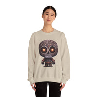 Tribal Glow Chibi Aztec Skull Unisex Sweatshirt