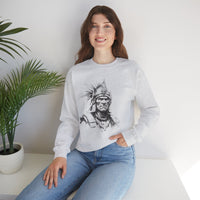 Inca Warrior Line Art Tribal Design Unisex Sweatshirt