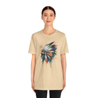 Urban Feather Headdress Graffiti Unisex T-Shirt
