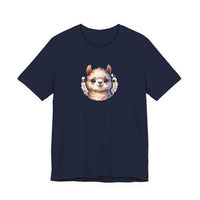 Inca Andean Llama Baby Face Illustration Unisex T-Shirt