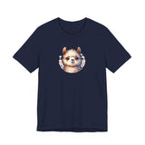 Inca Andean Llama Baby Face Illustration Unisex T-Shirt