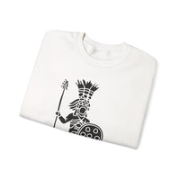 Cultural Aztec Warrior Graphic Illustration Unisex Sweatshirt