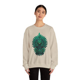Quetzalcoatl Feathered Serpent God Dark Portrait Unisex Sweatshirt