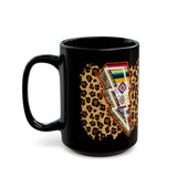 Wild Aztec Thunderbolt Illustration Black Mug