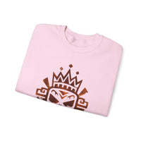 Ah Puch Mayan Skull Crown Glyph Style Unisex Sweatshirt