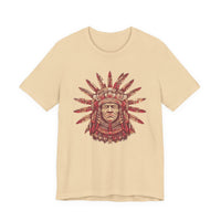 Aztec Sun Chief Feather Headdress Unisex T-Shirt