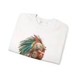 Maya Elder Warrior Watercolor Portrait Unisex Sweatshirt