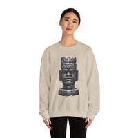 Mesoamerican Monolith Head Unisex Sweatshirt