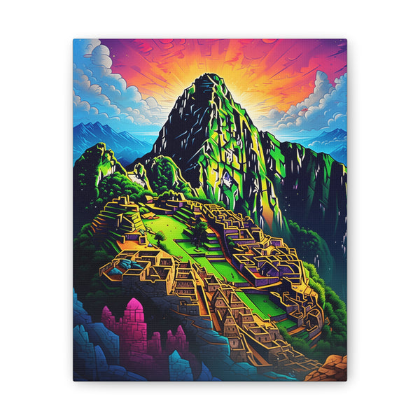 Sunrise over Machu Picchu Canvas