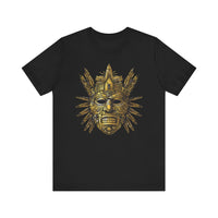 Aztec Golden Feather Headdress Mask Unisex T-Shirt