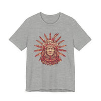 Aztec Sun Chief Feather Headdress Unisex T-Shirt