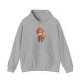 Chibi Maya Warrior and Sacred Monkey Unisex Hoodie