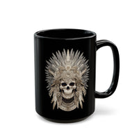 Mictlantecuhtli Skull Headdress Black Mug