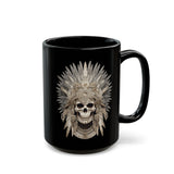 Mictlantecuhtli Skull Headdress Black Mug
