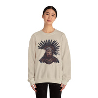 Tribal Feather Headdress Warrior Unisex Sweatshirt