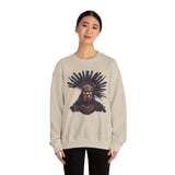 Tribal Feather Headdress Warrior Unisex Sweatshirt