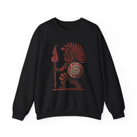 Young Warrior Glyph Pre-Hispanic Style Unisex Sweatshirt