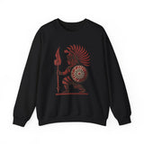 Young Warrior Glyph Pre-Hispanic Style Unisex Sweatshirt
